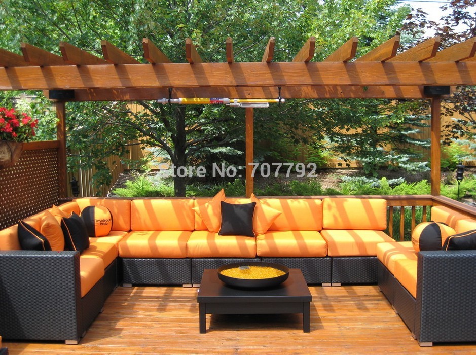 cheap garden furniture sets garden furniture rattan sectional corner 9 seater sofa set-in garden sofas SSNIJAM
