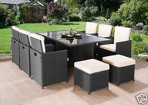 cheap rattan garden furniture sets image is loading cube-rattan-garden-furniture-set-chairs-sofa-table- RWCDCZF
