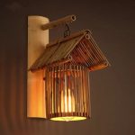 decorative wall lamps bamboo lamp cafe antique farmhouse decorative wall lamp creative aisle  handmade LBRRCNY