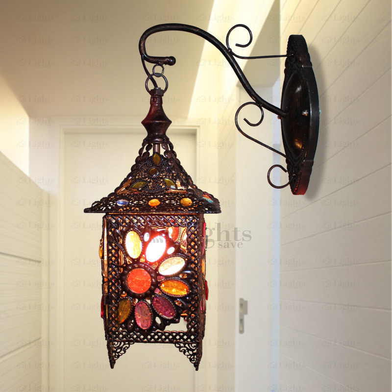 decorative wall lamps southeast asia style decorative wall sconce antique wrought iron GNBPOIT