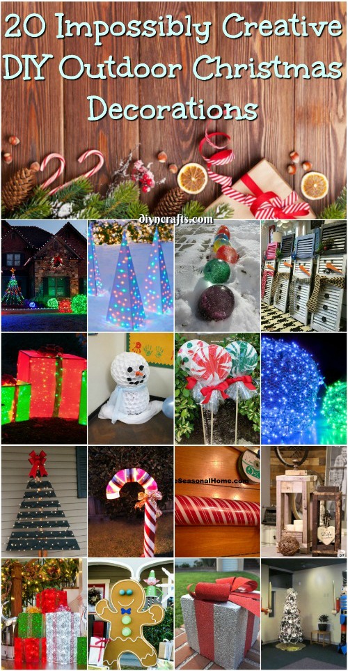 diy ideas for christmas decorations 20 impossibly creative diy outdoor christmas decorations {brilliant ideas} BFZCPZZ