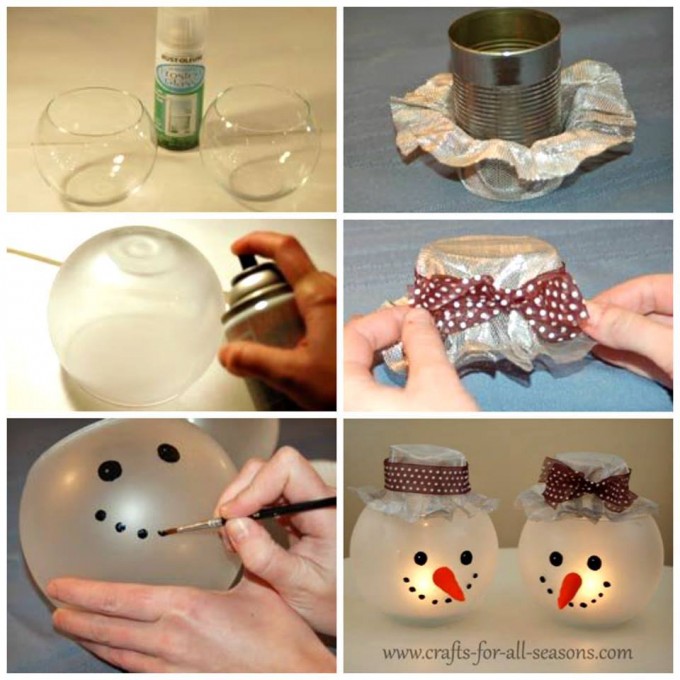 diy ideas for christmas decorations diy snowman candle holders...these are the best homemade christmas  decorations u0026 LMUCXBF