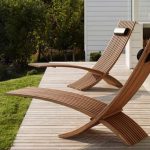 Modern garden furniture modern outdoor furniture chic sculptural teak loungers for a modern outdoor TWEIKJB