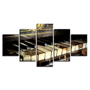 panel shelves for musical decoration old classic piano keys music wall art canvas panel print framed unframed XIPKTGK