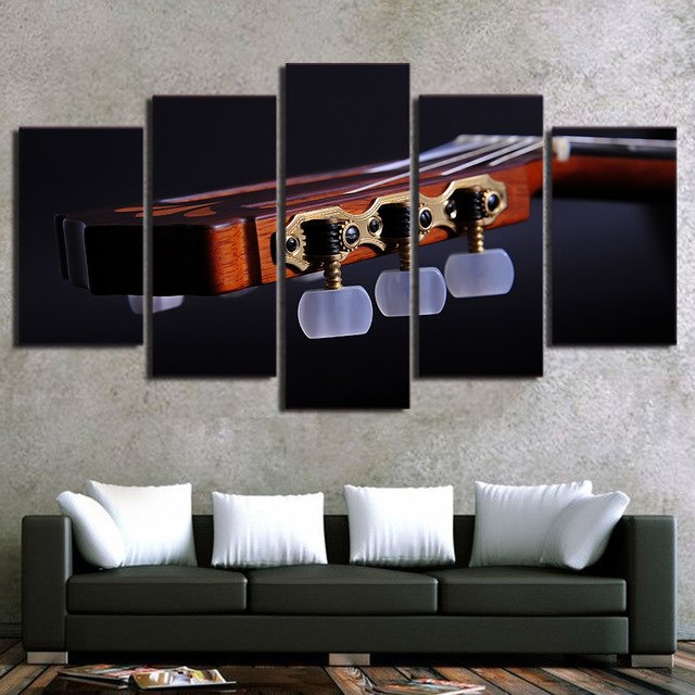 panel shelves for musical decoration painting abstract art wall modular frame picture for living room 5 panel MDJRMMN