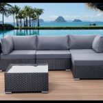 polyrattan Lounge Seating group found it at wayfair - sano outdoor 5 piece lounge seating group VUFKQZJ