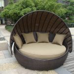 polyrattan Lounge Seating group rattan type outdoor furniture wicker garden sofa set brown rattan garden AOARNHQ