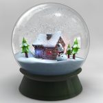 snow globe snowglobe v2 3d model obj 3ds fbx c4d 1 VLEKEVD