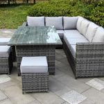 yakoe conservatory 9 seater outdoor rattan garden furniture regarding wiker  designs FENXUUI