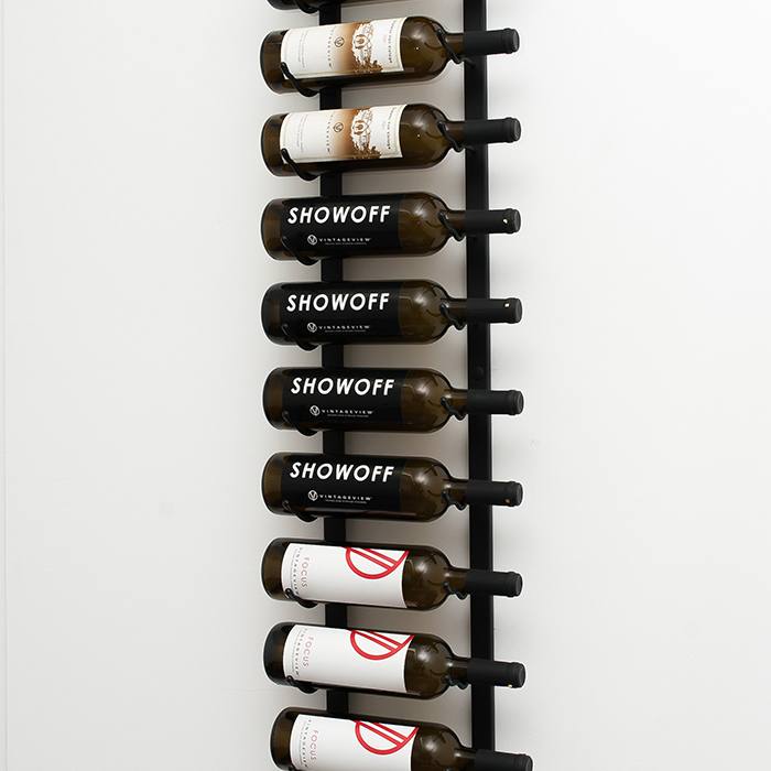 4 ft wall series metal wine rack (12 to 36 bottles) - vintageview KFTPWED