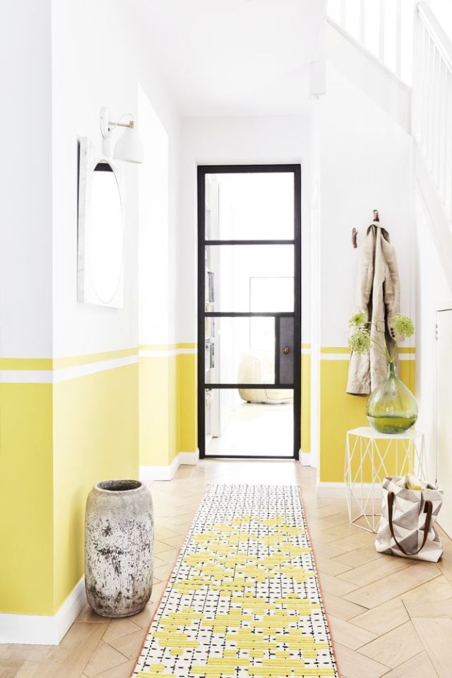 hallway decorating ideas style inspiration: sunshines shades - yellow. styled by lorraine dawkins. HMJZDLP