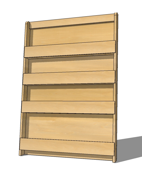 Magazine rack and bookshelf build your own forward facing bookshelf or magazine rack! these easy to  follow plans include KIRFJOL