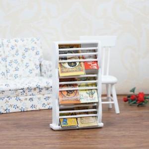 Magazine rack and bookshelf image is loading 1-12-dollhouse-miniature-wooden-bookshelf-book-magazine- WIWFONA