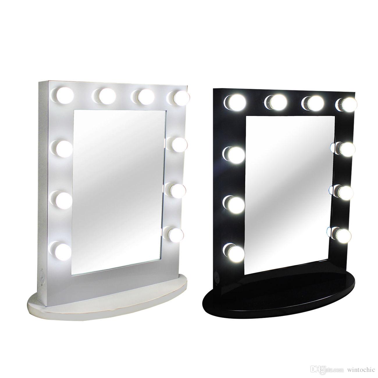 makeup mirrors with lights hollywood tabletops makeup lighted mirror vanity light with dimmer aluminum  frame stage beauty mirror+free 12 CKQMEFQ