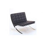 modern design chair mid century modern design miniature 1/12 mr90 barcelona chair-black BFKQWFW