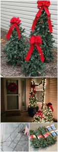 Outdoor decoration tiered tomato cage christmas trees DRZCBXQ