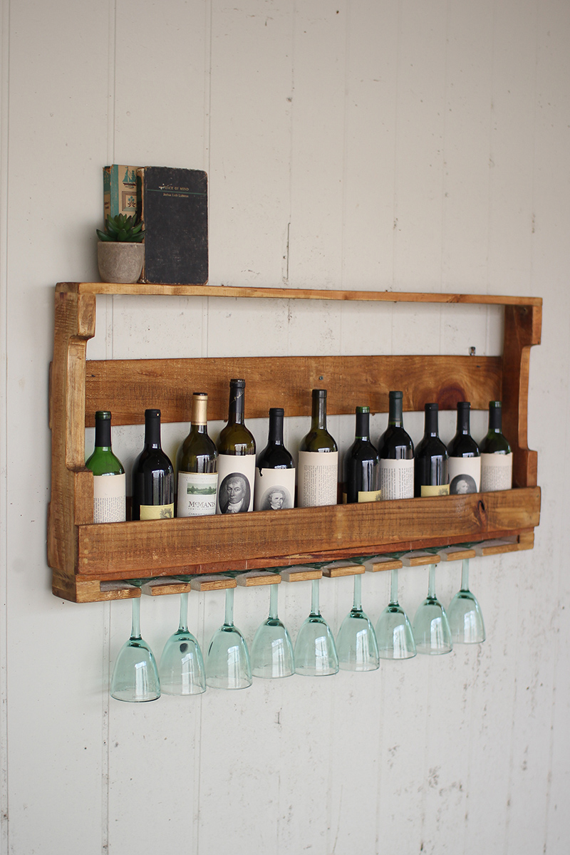 recycled pallet wine rack JGKRZAO