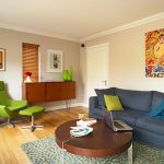Retro Style living room colorful and quirky living room QXWPZMJ