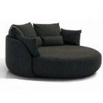 Round sofa black circle chair oversized round lounge chair round lounge sofa black  circle table and chairs GEZARPX