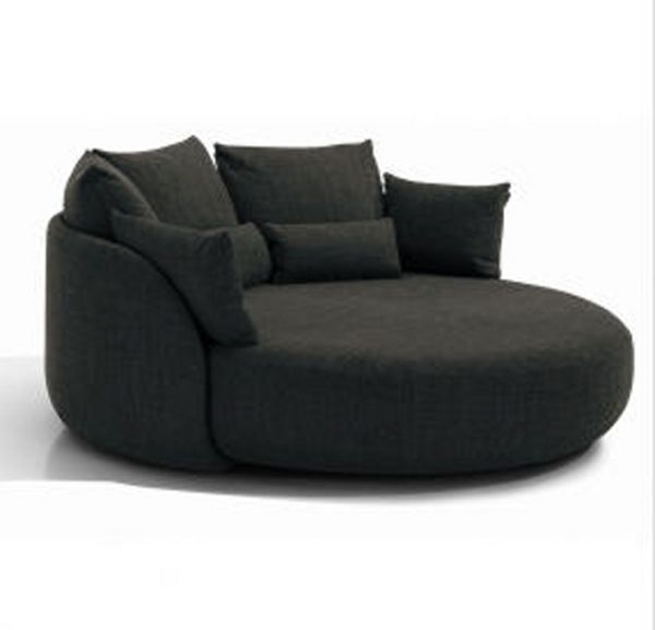 Round sofa black circle chair oversized round lounge chair round lounge sofa black  circle table and chairs GEZARPX