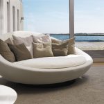 Round sofa round sofa / contemporary / leather / fabric ... UFAPGFF