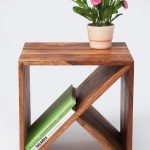 Side table with magazine rack wood side table with magazine rack DKUDTZT