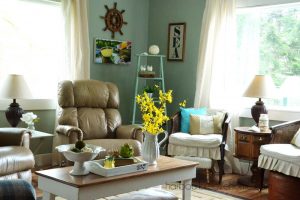 Spring decoration for the living room beach cottage spring living room decor | harbourbreezehome.com XKEJIPA