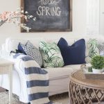 Spring decoration for the living room spring home tour - decorating the living room IQRPEHG