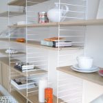 String Shelving System string shelf system, white/ oak ENLOTYE