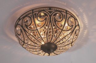 Vintage Crystal Ceiling Light - Small - Shades of Light