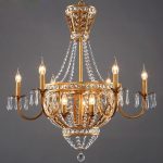 flush crystal chandelier led crystal beads chandeliers dining room