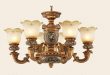 European style Antique chandeliers lamps 6 lights bedroom dining