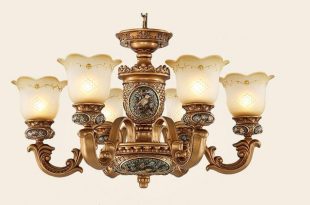 European style Antique chandeliers lamps 6 lights bedroom dining