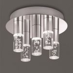 Franklite CF5764 Bubble Tube LED Bathroom Ceiling Light | CF5764