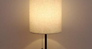 HAITRAL Night Stand Table Lamps - Modern Table Lamps with Linen