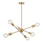 Amazon.com: BONLICHT Modern Sputnik Chandelier Lighting 6 Lights