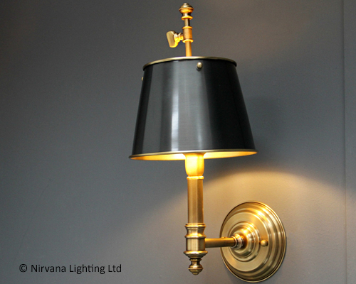 Statesman Black Gold Wall Light - Nirvana Lighting Nirvana Lighting