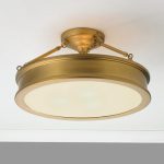 Traditional Urban Semi Flush Ceiling Light - Shades of Light