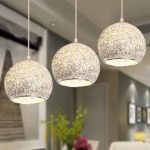 Modern Ceiling Lights Bar Lamp Silver Chandelier Lighting Kitchen