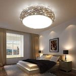 Crystal Ceiling Lights lamp Bedroom Living Room Lighting White 36W