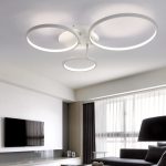 New Arrival Circle rings designer Modern led ceiling lights lamp for