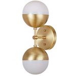 IJ INJUICY Modern Copper Glass Ball Wall Lamp Magic Bean Globe