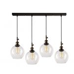 SUSUO Lighting 4-Lights Retro Country Style Clear Glass Island