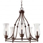 Bronze Farmhouse Hoop Chandelier in Classic Rustic Country Style
