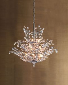 Upside Down 18-Light Crystal Chandelier