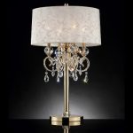 Aurora Barocco Crystal Table Lamp Gold 32.5