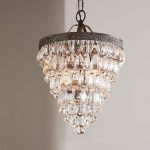 Clarissa Crystal Drop Small Round Chandelier | Pottery Barn