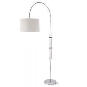 Regina Andrew Lighting Arc Floor Lamp With Fabric Shade - Polished