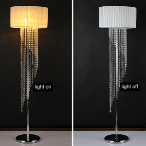 With fabric shade floor light LED bulb optional European foyer glass