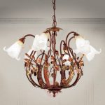 Florentine style hanging light Zarah, six-bulb | Lights.ie